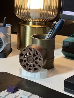 Rotiform CVT Wheel Pen Holder - Spinning 3d model