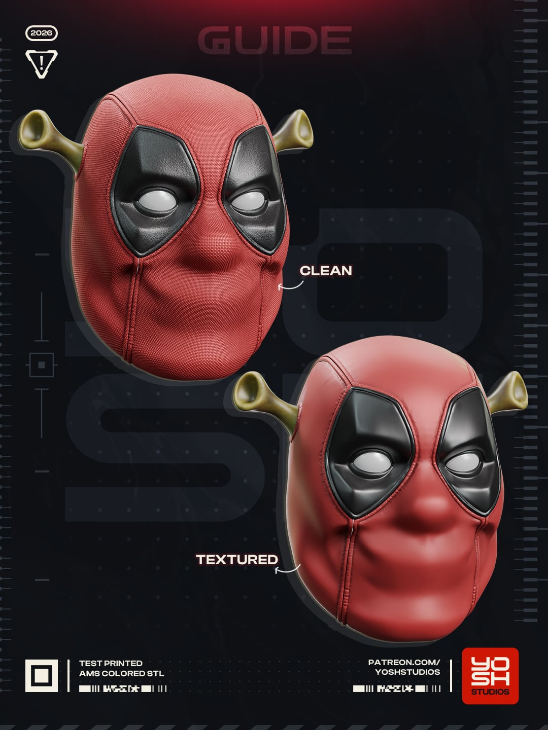 Ogrepool Mask 3D Printer STL file 3d model