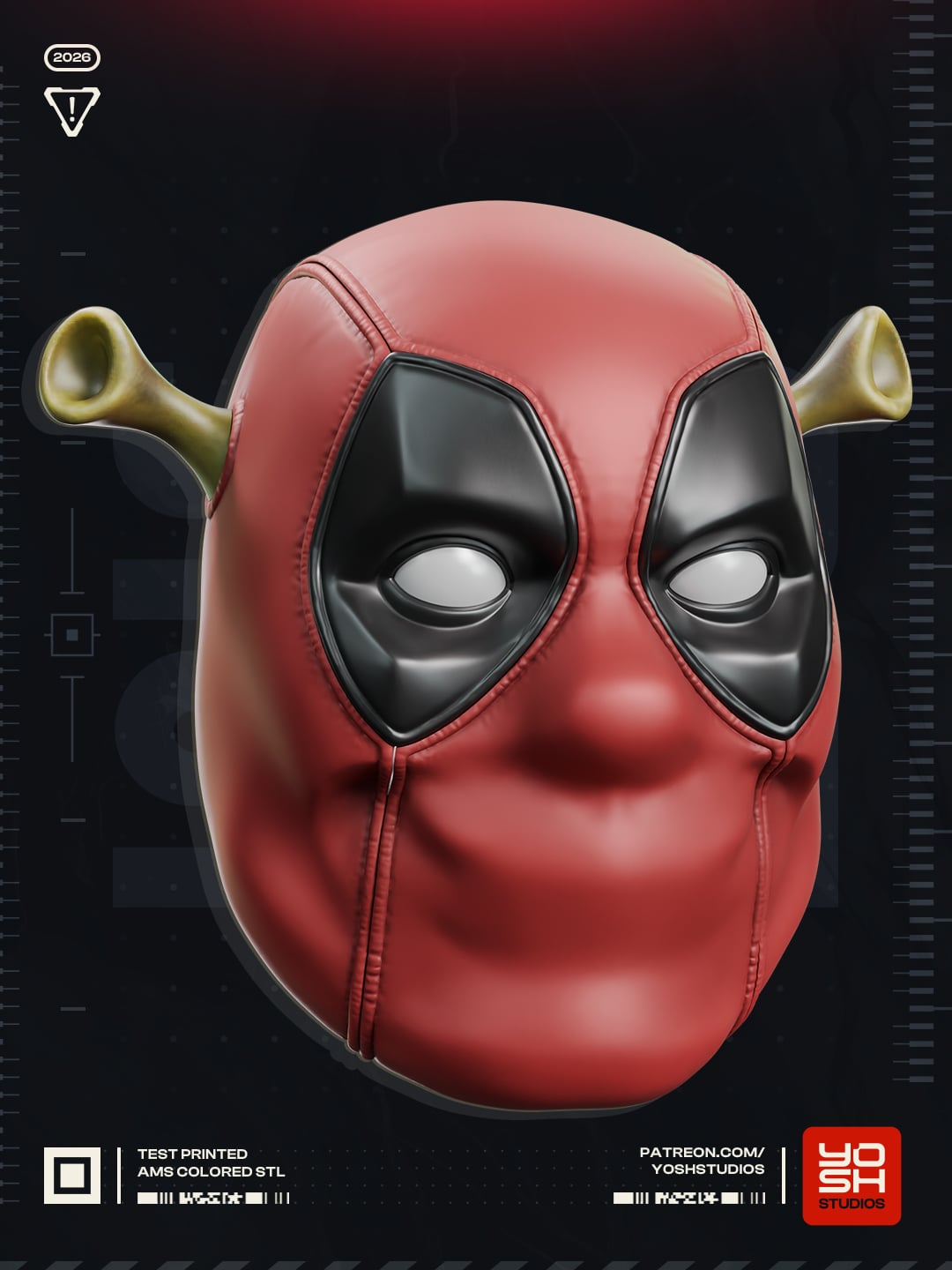 Ogrepool Mask 3D Printer STL file 3d model