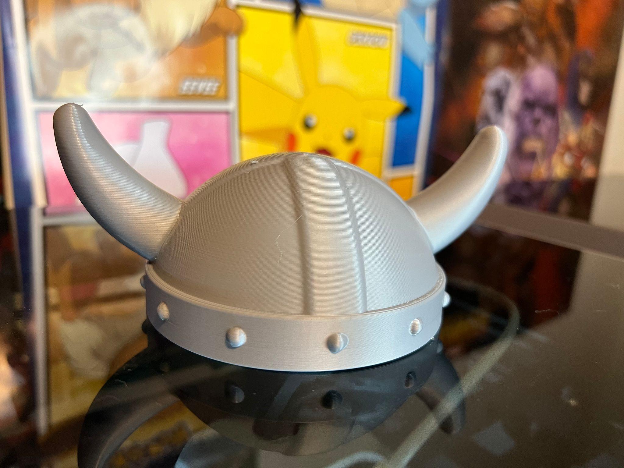 Wearable viking helm 2 - Print in place - Halloween costume 3d model