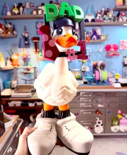 Number 1 Dad Goose Gear for Porch Goose 3d model