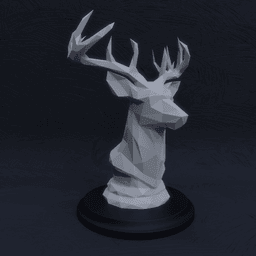 Geometric Deer Bust | Low Poly 3d model