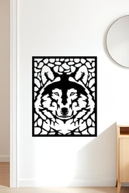 Wolf Wall Art, Wall Decor, Home Decor 3d model