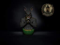 Easter Bunny Bust (Pre Supported) 3d model
