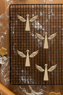 Angel Cookie Cutter, Biscuit Cutter 3d model
