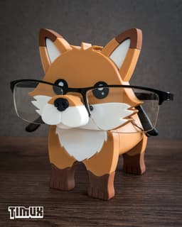 RED FOX GLASSES HOLDER 3d model