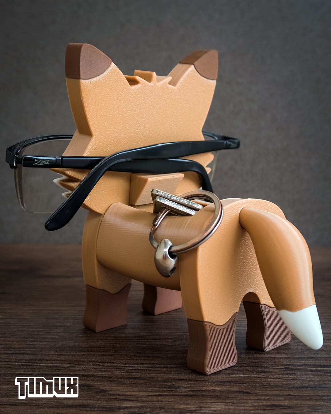 RED FOX GLASSES HOLDER 3d model