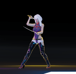 Sexy Sword Warrior v2.0 3d model