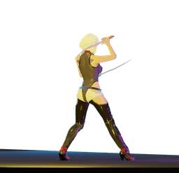 Sexy Sword Warrior v2.0 3d model