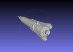 Mercury Atlas LV-3B Printable Rocket Model 3d model