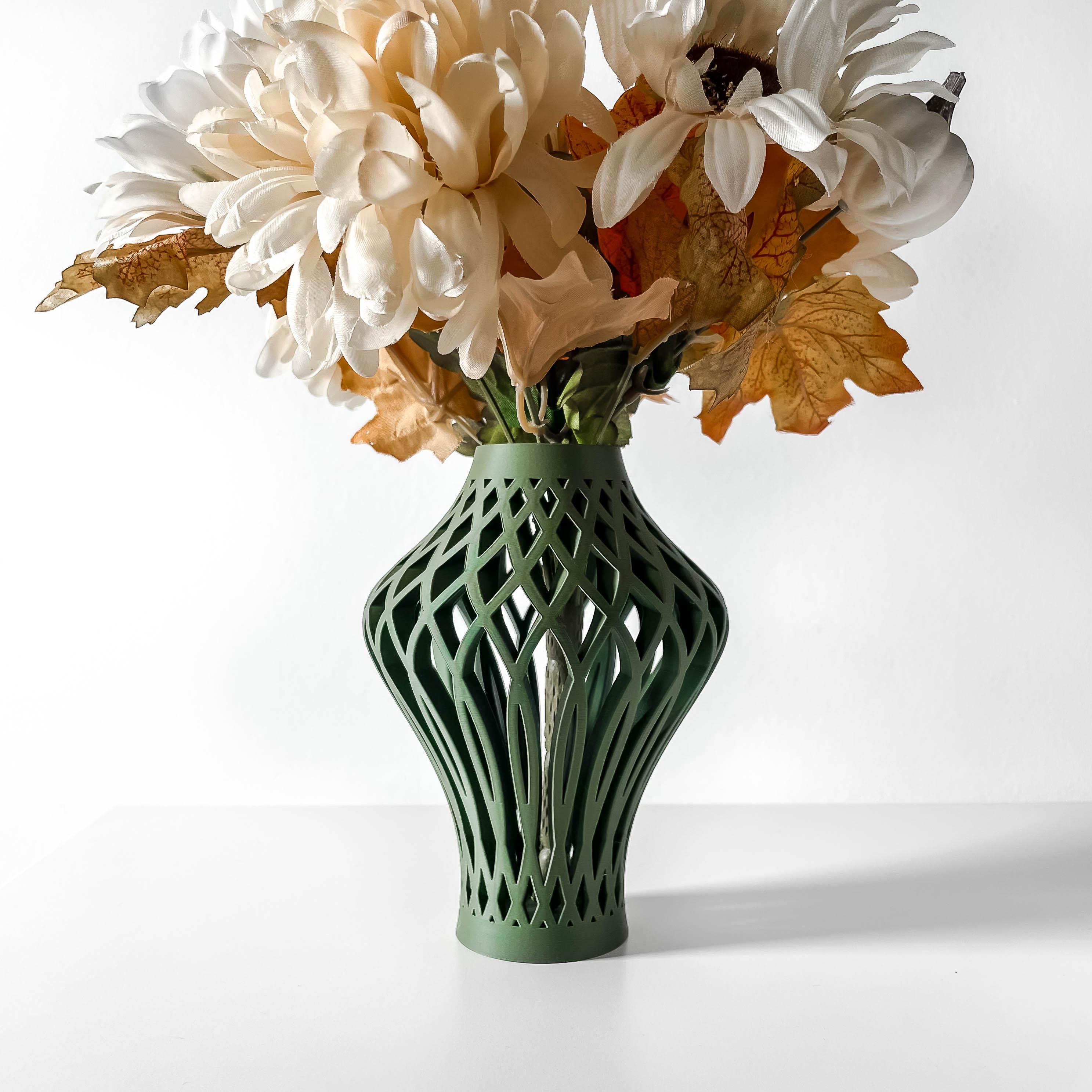 The Alano Vase, Modern and Unique Home Decor for Dried and Preserved Flower Arrangement 3d model