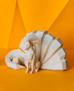 Ninetales Low Poly Pokemon 3d model