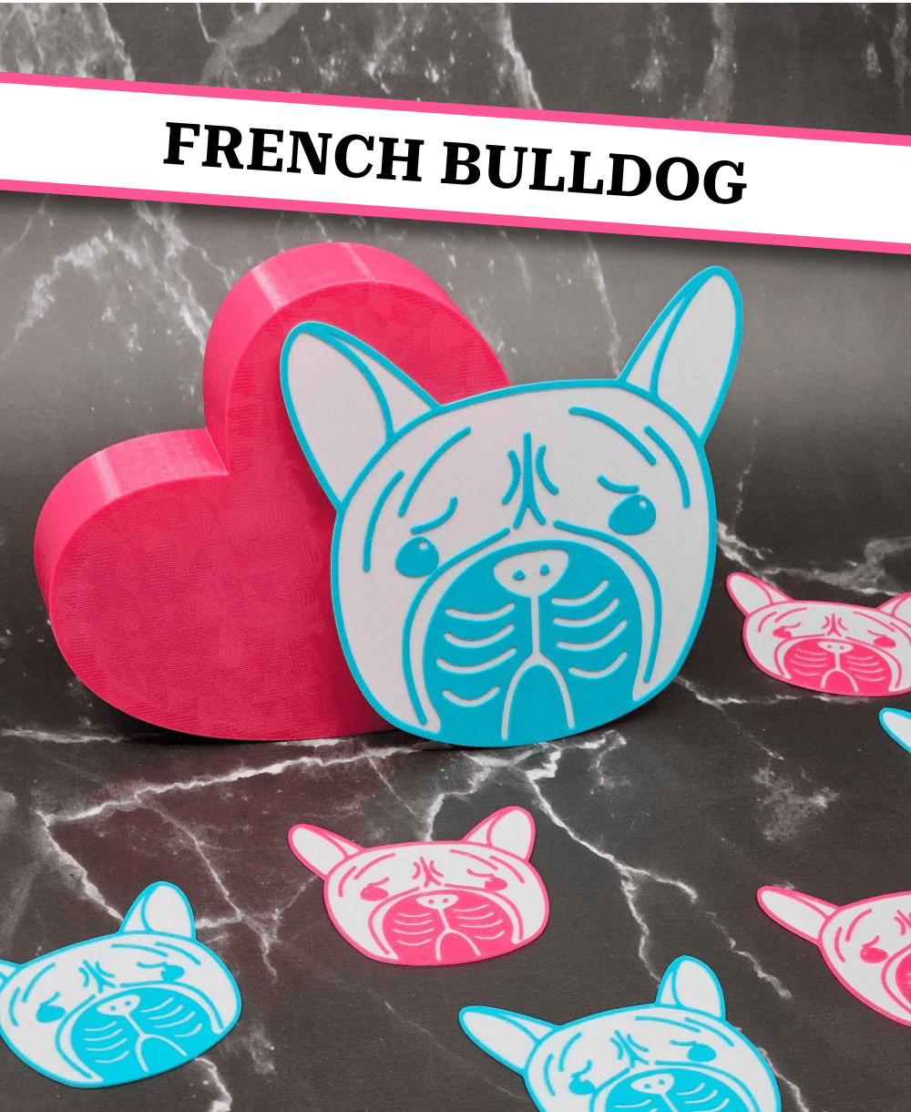 French Bulldog | 3mf file included | Color Swap 3d model