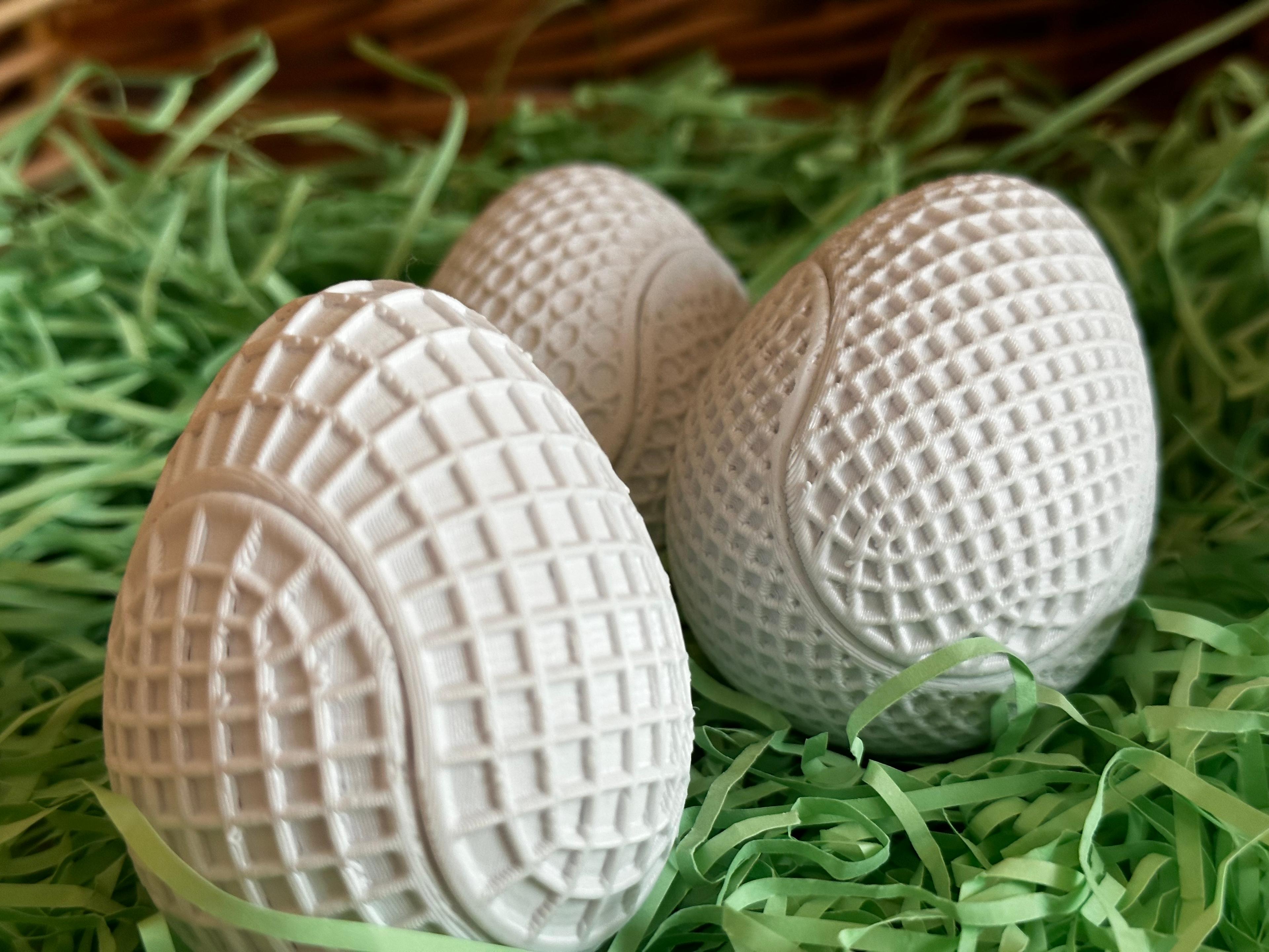 Textured Snap Egg (Circle) 3d model