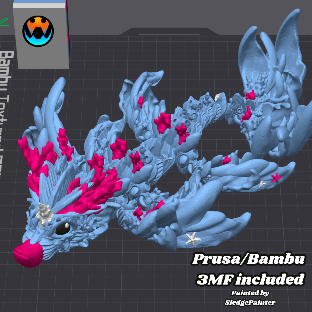 Baby Coral Dragon 3d model