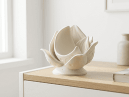 Magnolia Petal Stand – Floral Display Holder 3d model