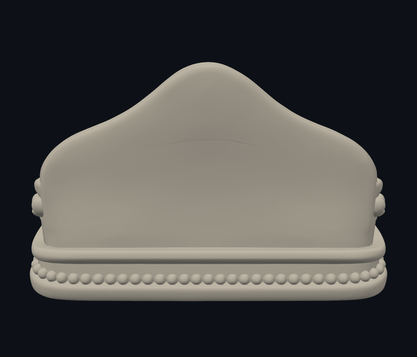 Romantic Cameo Envelope Jewelry Dish 3d model