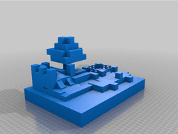 Minecraft Farm 3d model