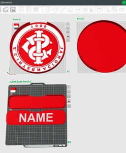 S.C. Internacional Sign - LED Strip Compatible 3d model