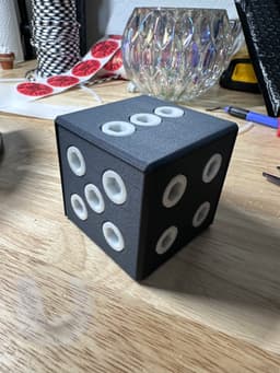 DICE ANNOYING STASH BOX, CHRISTMAS, FUN, STOCKING STUFFER 3d model