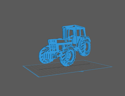 Tractor - Case IH Wall Art 3d model