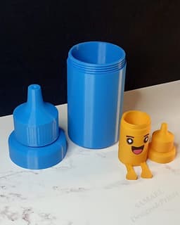 BOTI & BOTI XL – Companion Figures Pen Holder STL (Free Version/Personal License) 3d model
