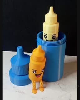 BOTI & BOTI XL – Companion Figures Pen Holder STL (Free Version/Personal License) 3d model