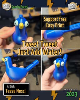 Singing Bird whistle 3d model