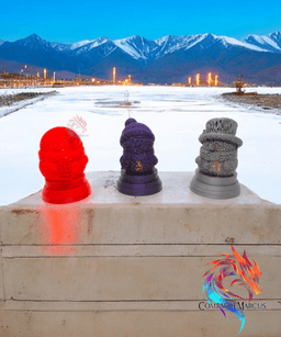 Snowman LED Candle Holder Set of 3 / 3mf included 3d model