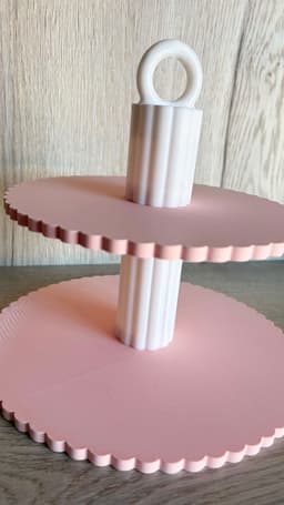 Aura Wave Duo – Cake Stand 3d model