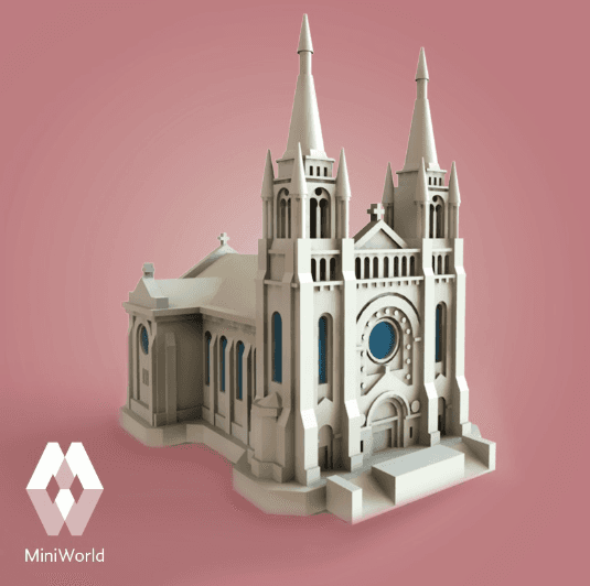 Sioux Falls Cathedral - USA 3d model