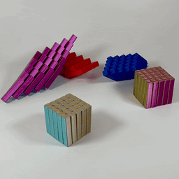 Wobble Pixels Fidget Flexible Toy Print in Place 3d model