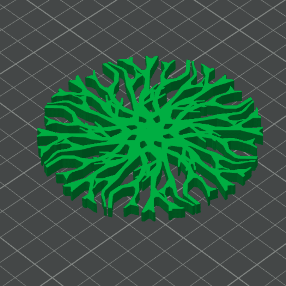 Tree of life coaster 3d model