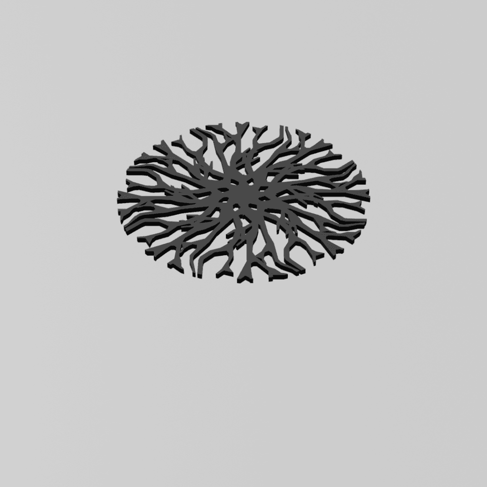 Tree of life coaster 3d model