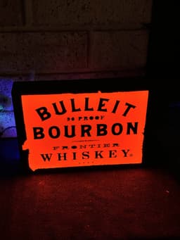Bulleit bourbon light box 3d model