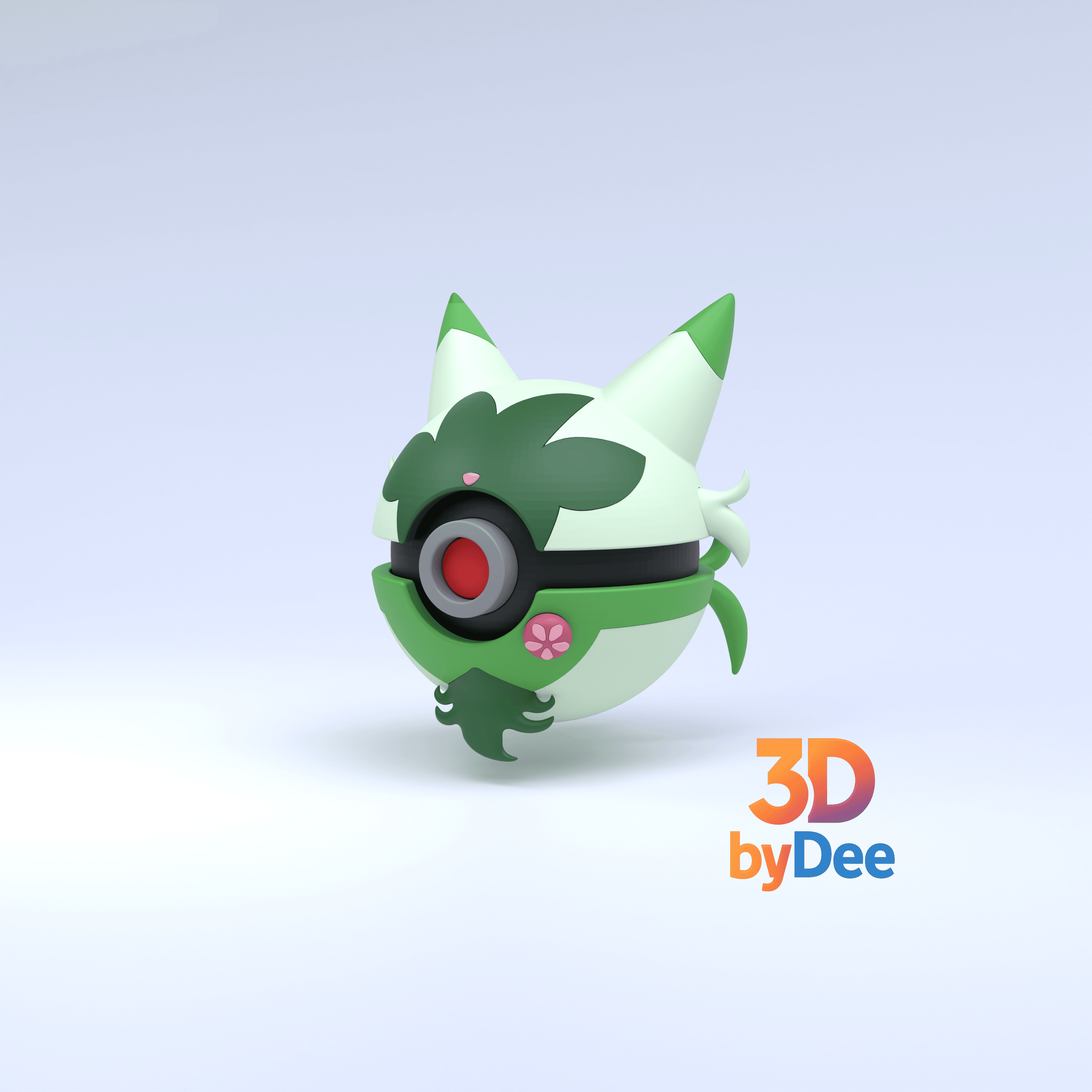 Floragato Pokeball 3d model