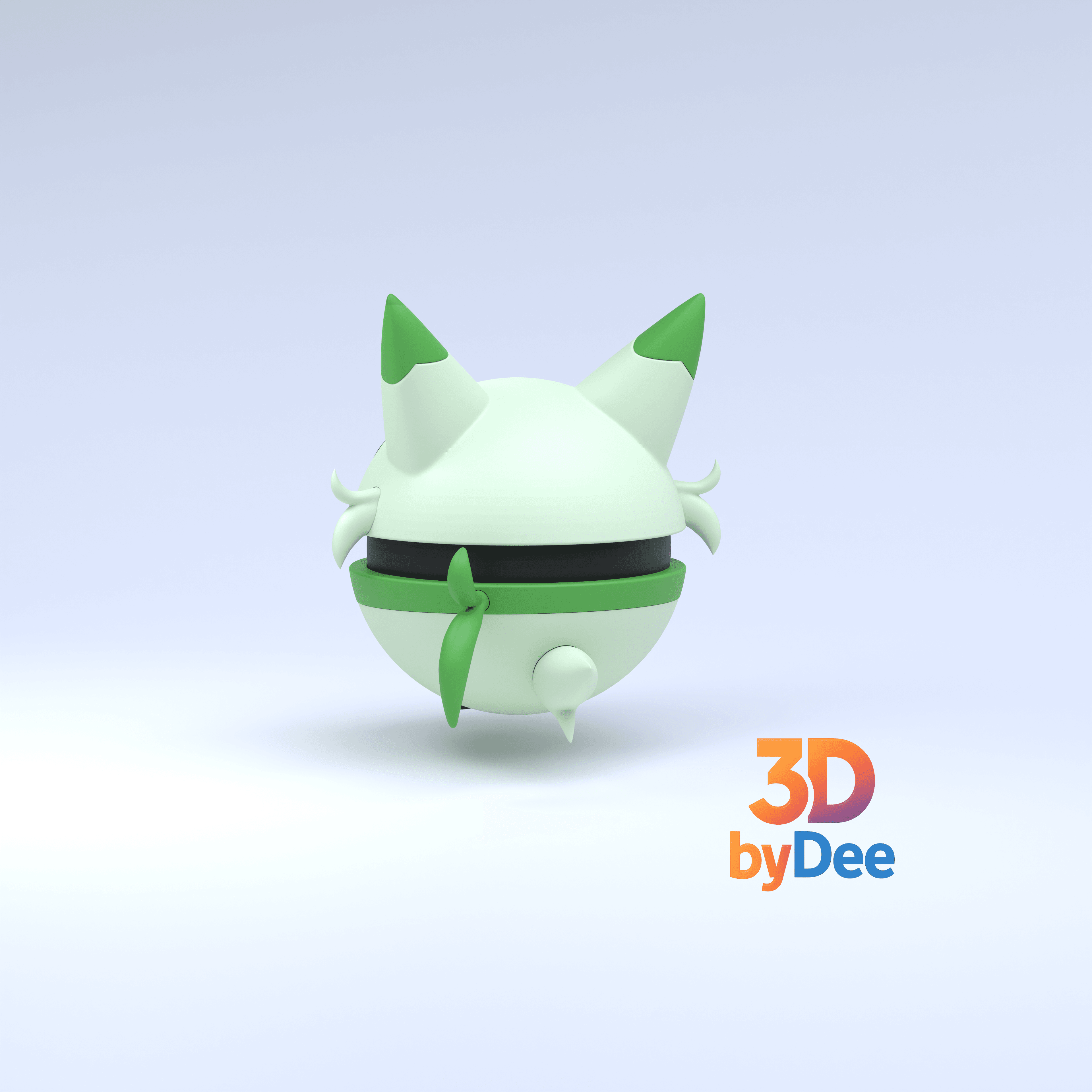 Floragato Pokeball 3d model