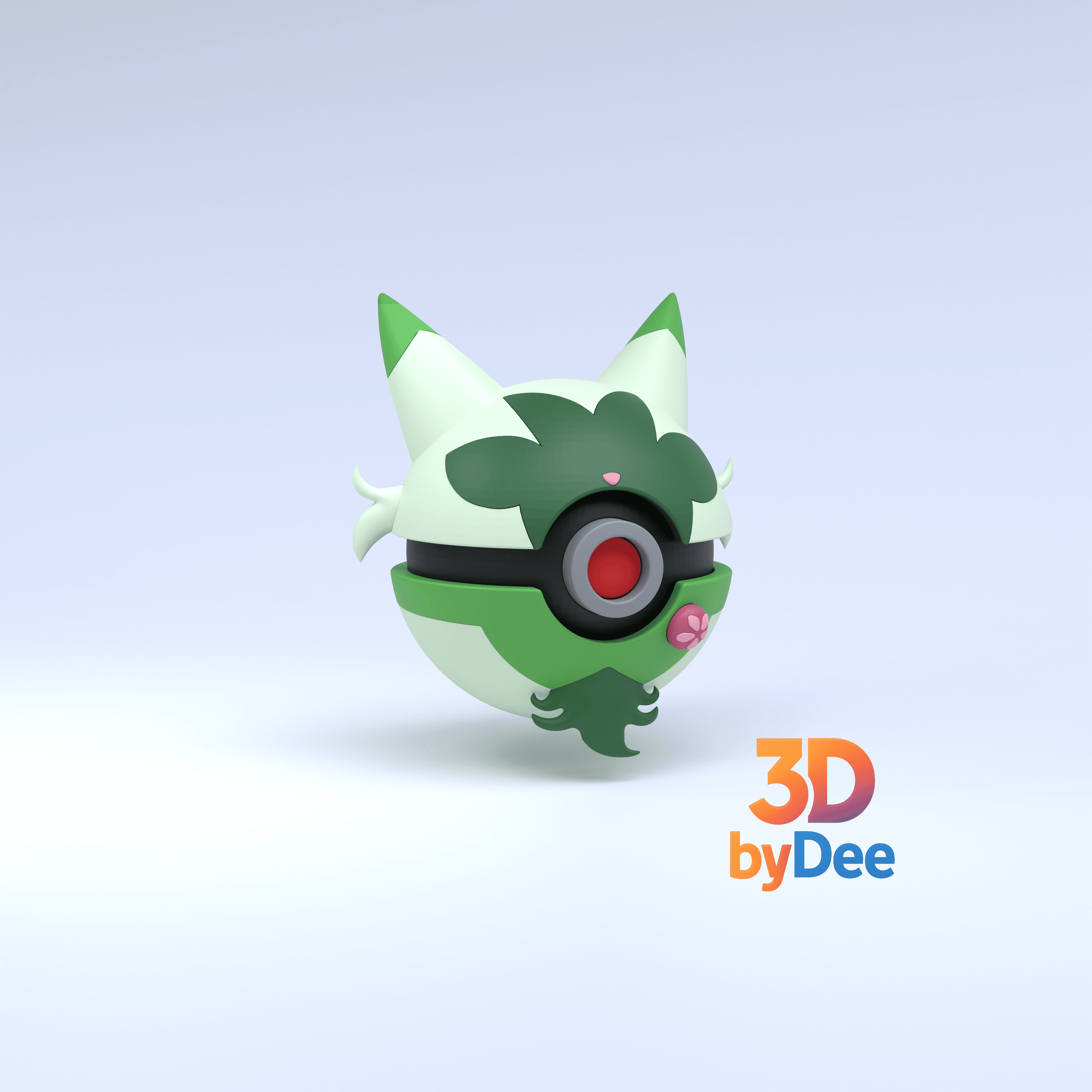 Floragato Pokeball 3d model