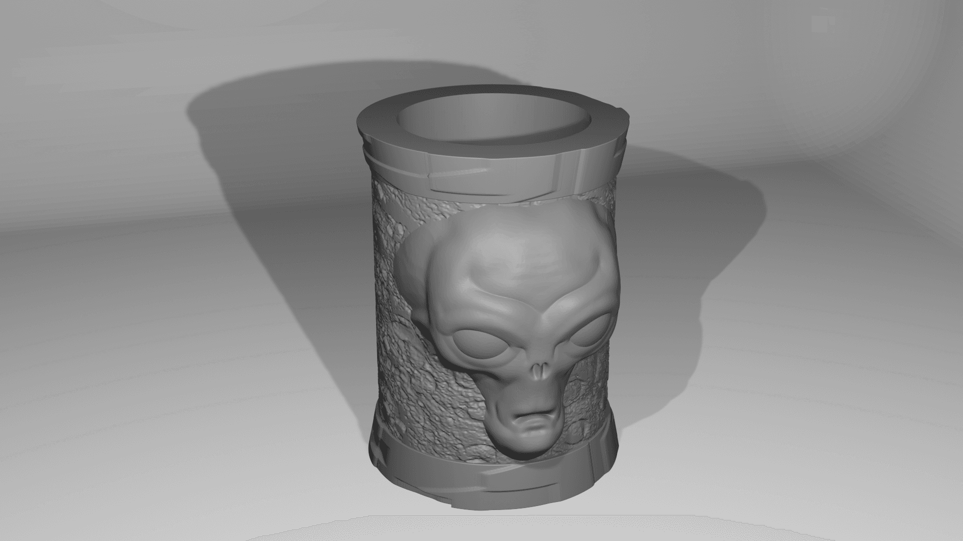 Alien Head Beer Can Holder / Koozie 3d model