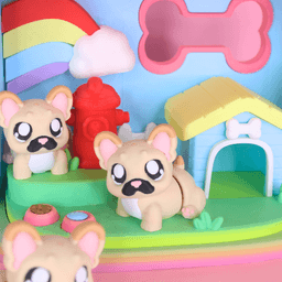 FREE French Bulldog Flexi - Print in Place- No Support 3d model
