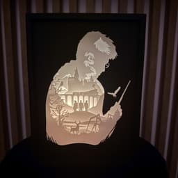 Harry Potter Shadow Box Lamp 3d model