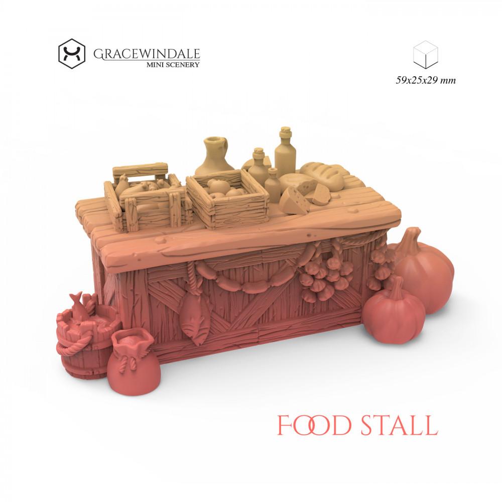 Food stall 3d model