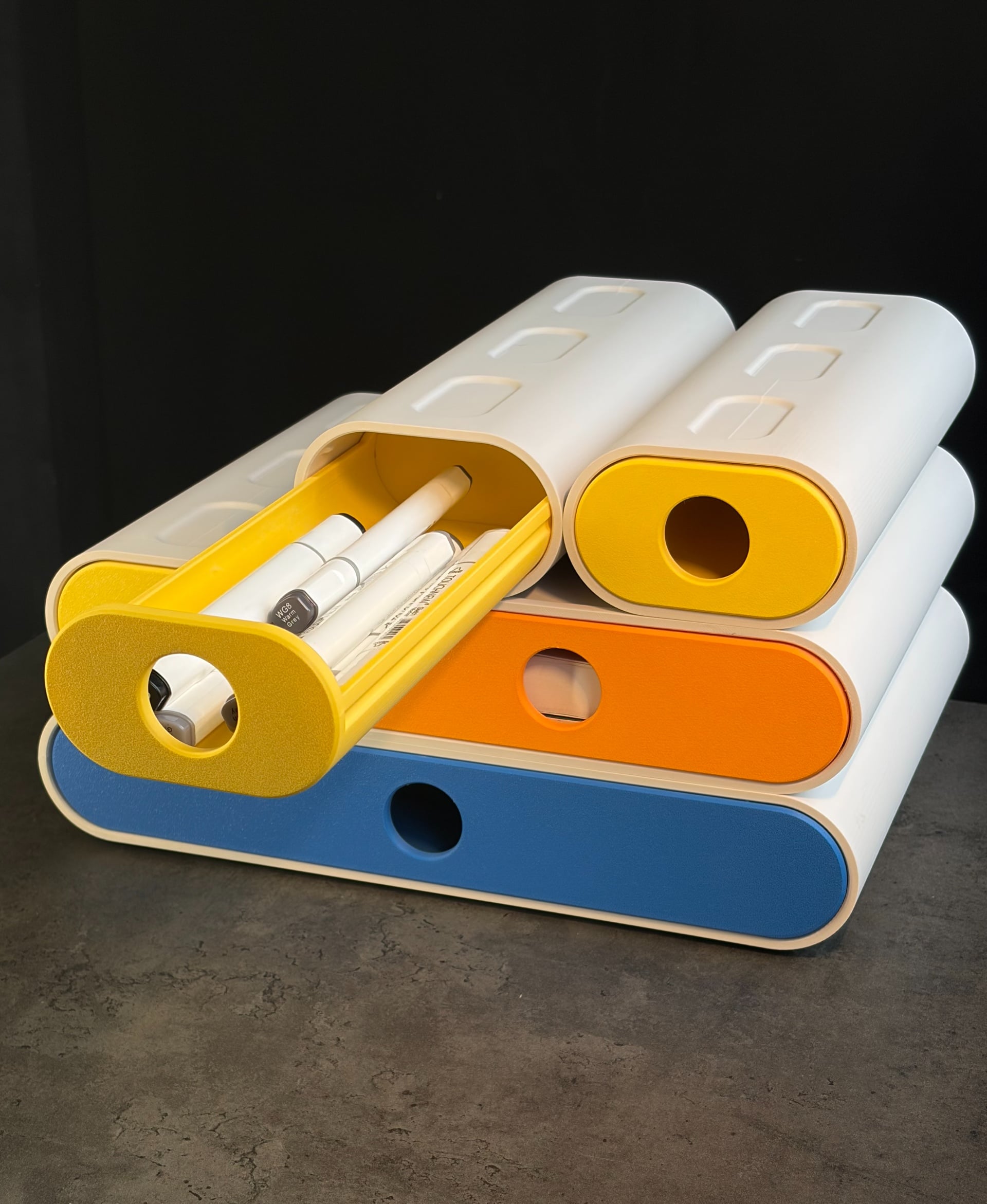 UPPA - Modular stackable drawer 3d model