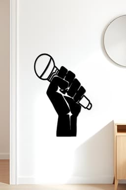 Mic Wall Art, Wall Decor, Home Decor 3d model