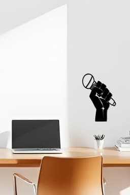 Mic Wall Art, Wall Decor, Home Decor 3d model
