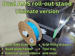 DUAL AMS 1 AND/OR AMS 2 PRO SIDEKICK STAND 3d model