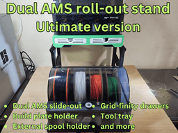DUAL AMS 1 AND/OR AMS 2 PRO SIDEKICK STAND 3d model