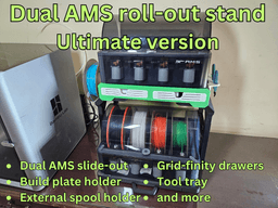 DUAL AMS 1 AND/OR AMS 2 PRO SIDEKICK STAND 3d model