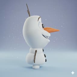 OLAF KAWAII CHIBI COLLECTIBLE 3D FIGURE (STL FILE) 3d model