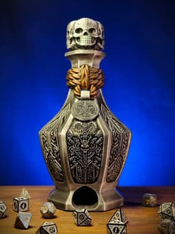 Dark Arts Potion Bottle Dice Tower With Storage 3d model
